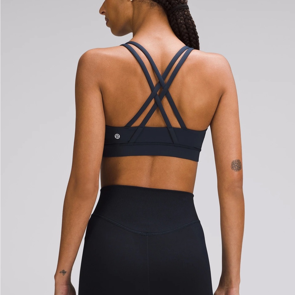 Peloton Black Strappy Sports Bra